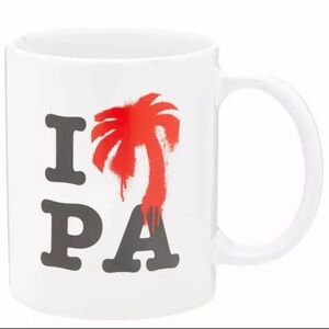 Palm Angels I love cup white black and red